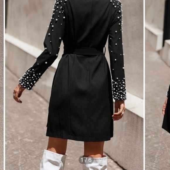 Pearl detail blazer dress - Picture 6 of 6